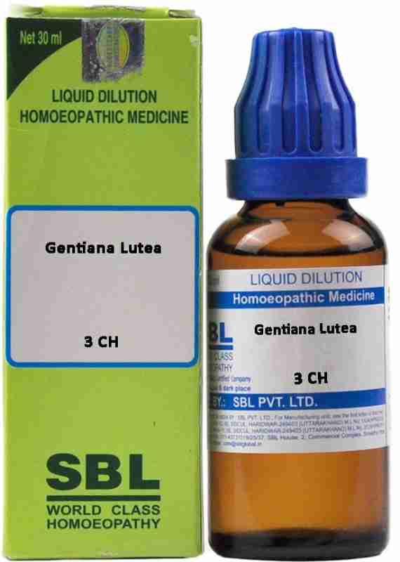 SBL Gentiana Lutea Dilution 3 CH