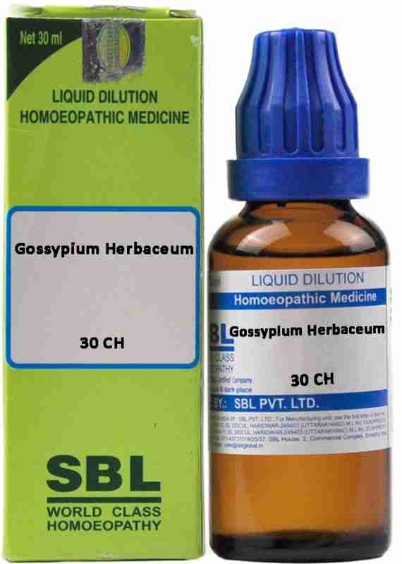 SBL Gossypium Herbaceum Dilution 3 CH